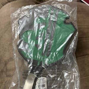 Williams Sonoma Green and Silver spatula